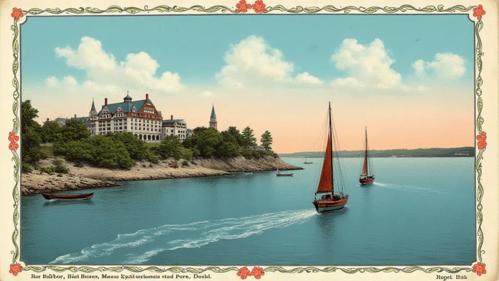 Bar Harbor, Maine postcard circa 1910