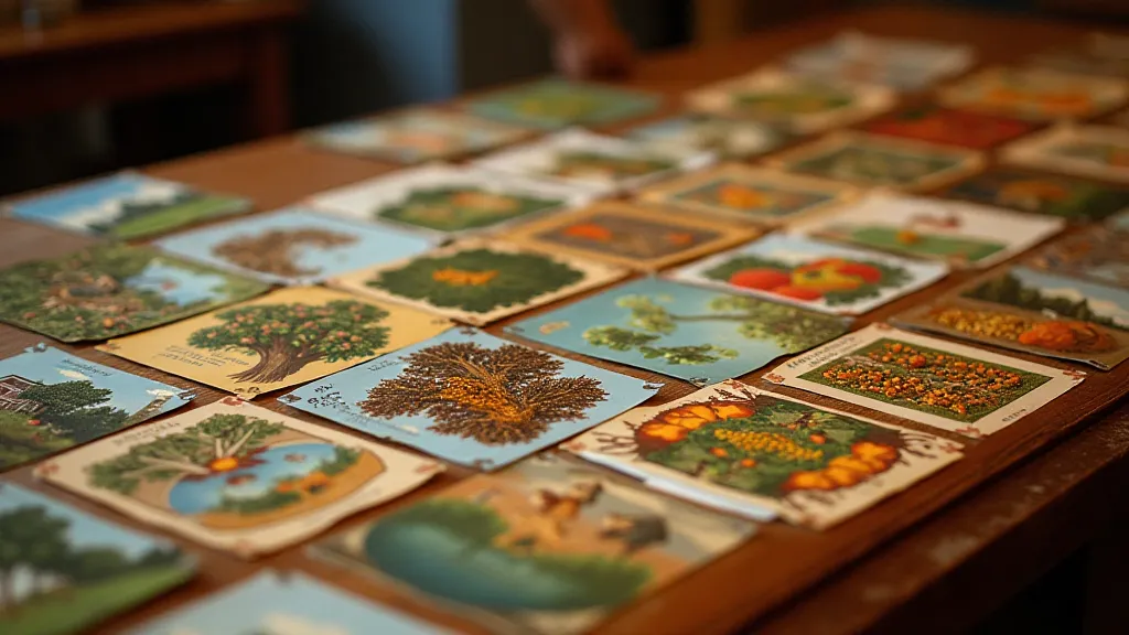Display of vintage Maine postcards