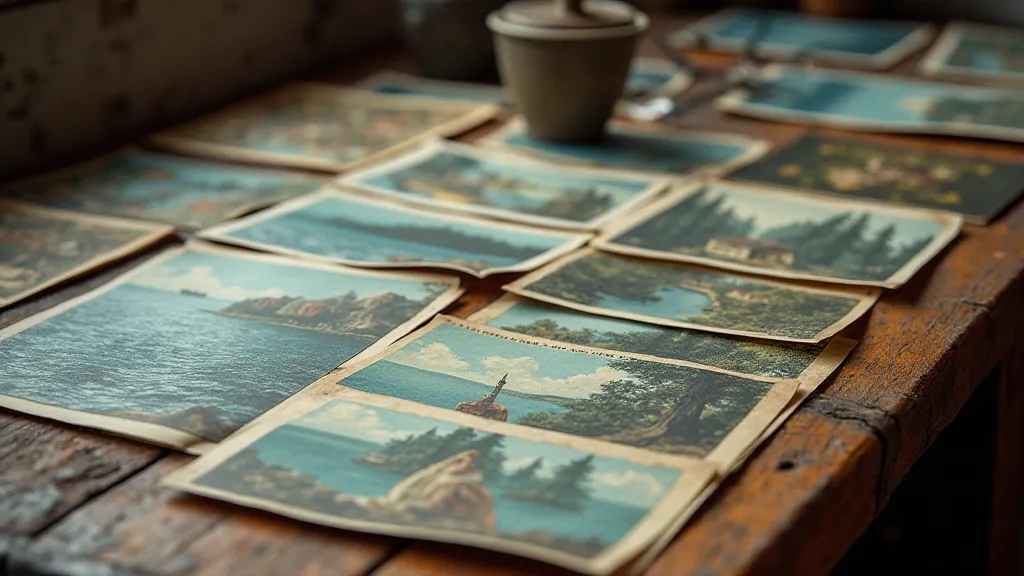 A collection of vintage Maine postcards